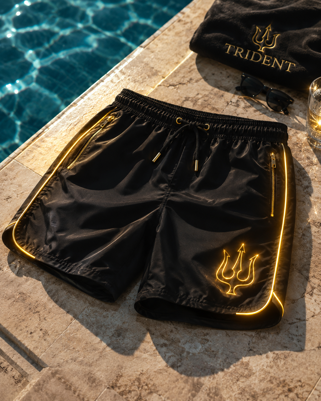Short de bain Noir